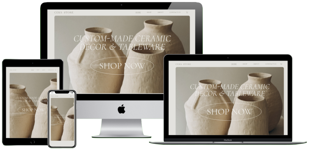 Ceramic Decor Shop Kit Mockup