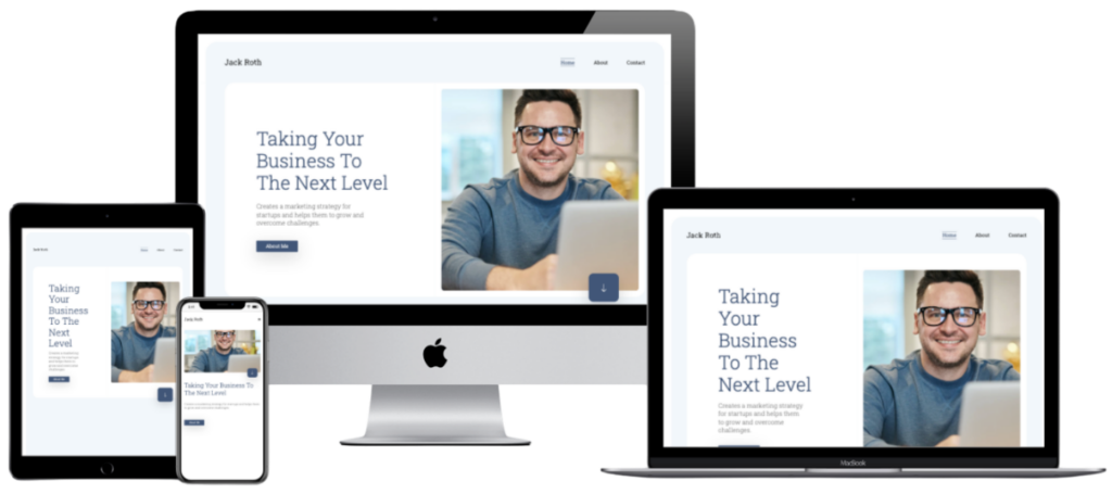 Advisor Website Mockup