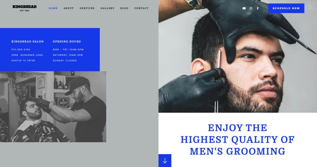 Barbershop Website Template