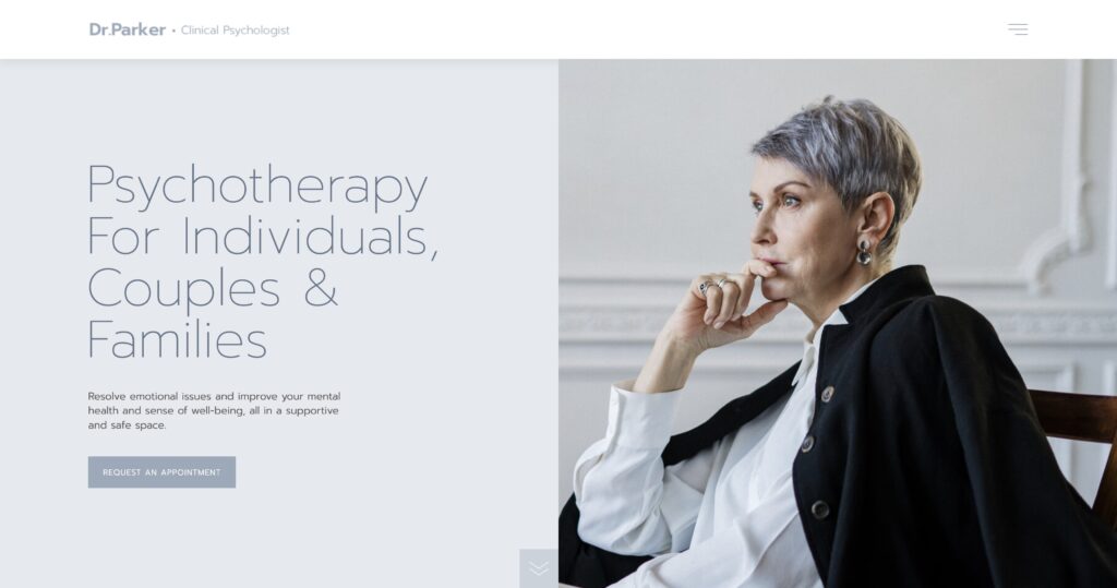 Clinical Psychologist Website Template