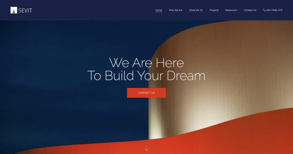 Construction Company Website Template