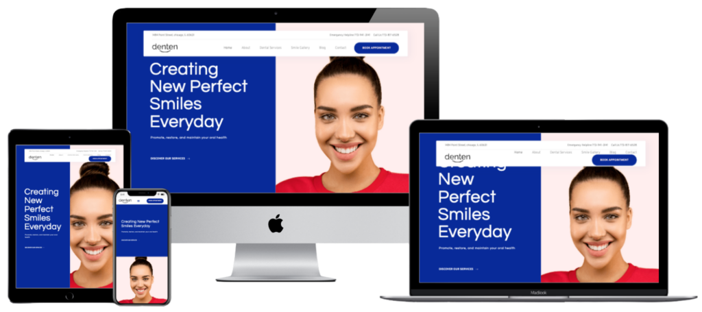 Denten Website Mockup