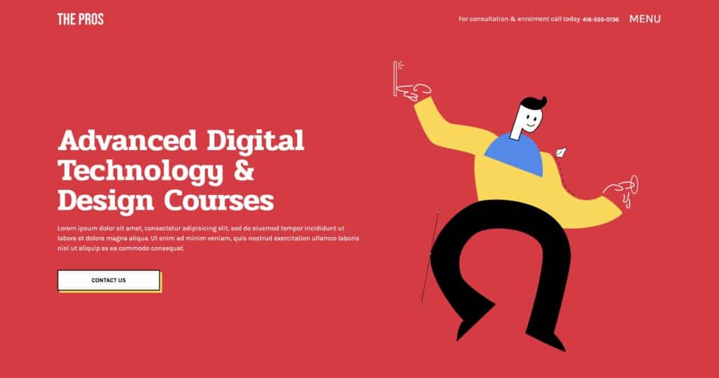 Digital and Technology Design School Website Template