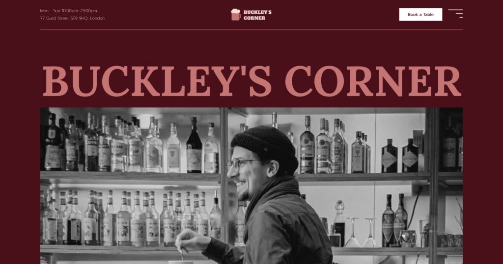 English Pub Website Template
