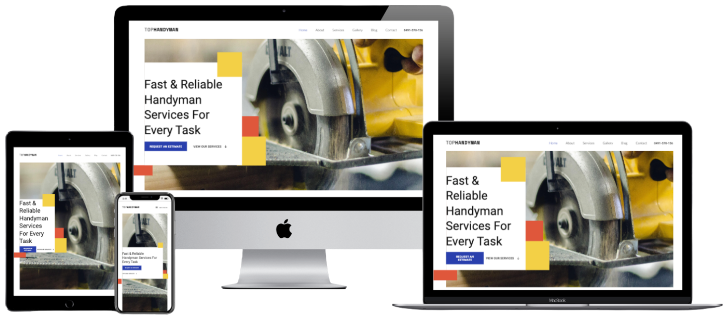 Handyman Website Mockup