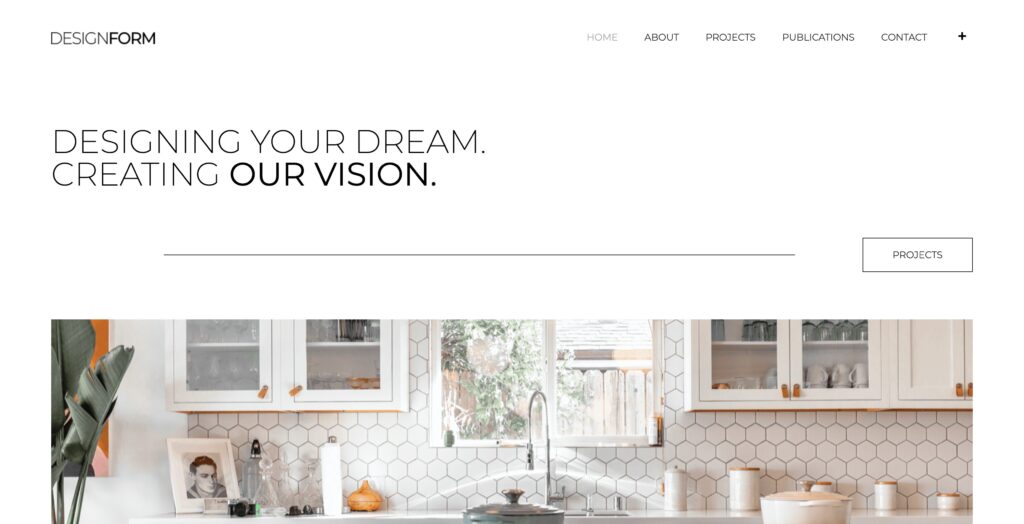 Interior Design Firm Website Template