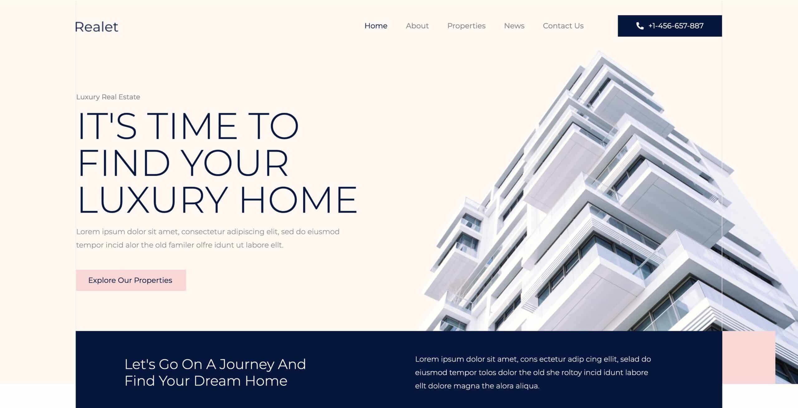 Luxury Real Estate Agency Website Template