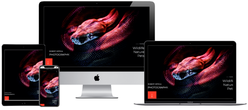 Photography Website Mockup