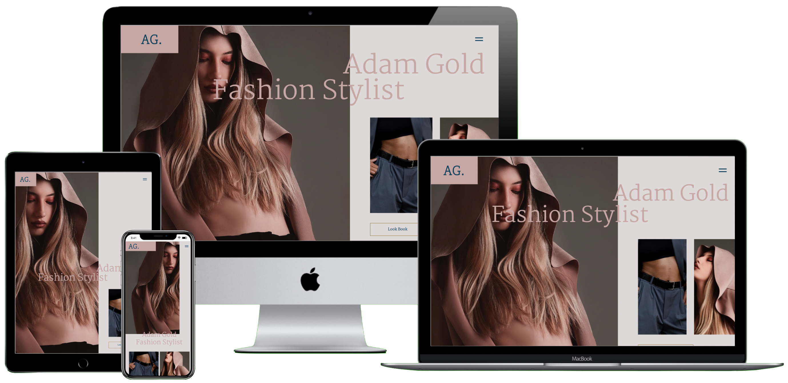 Fashion Stylist Portfolio Mockup