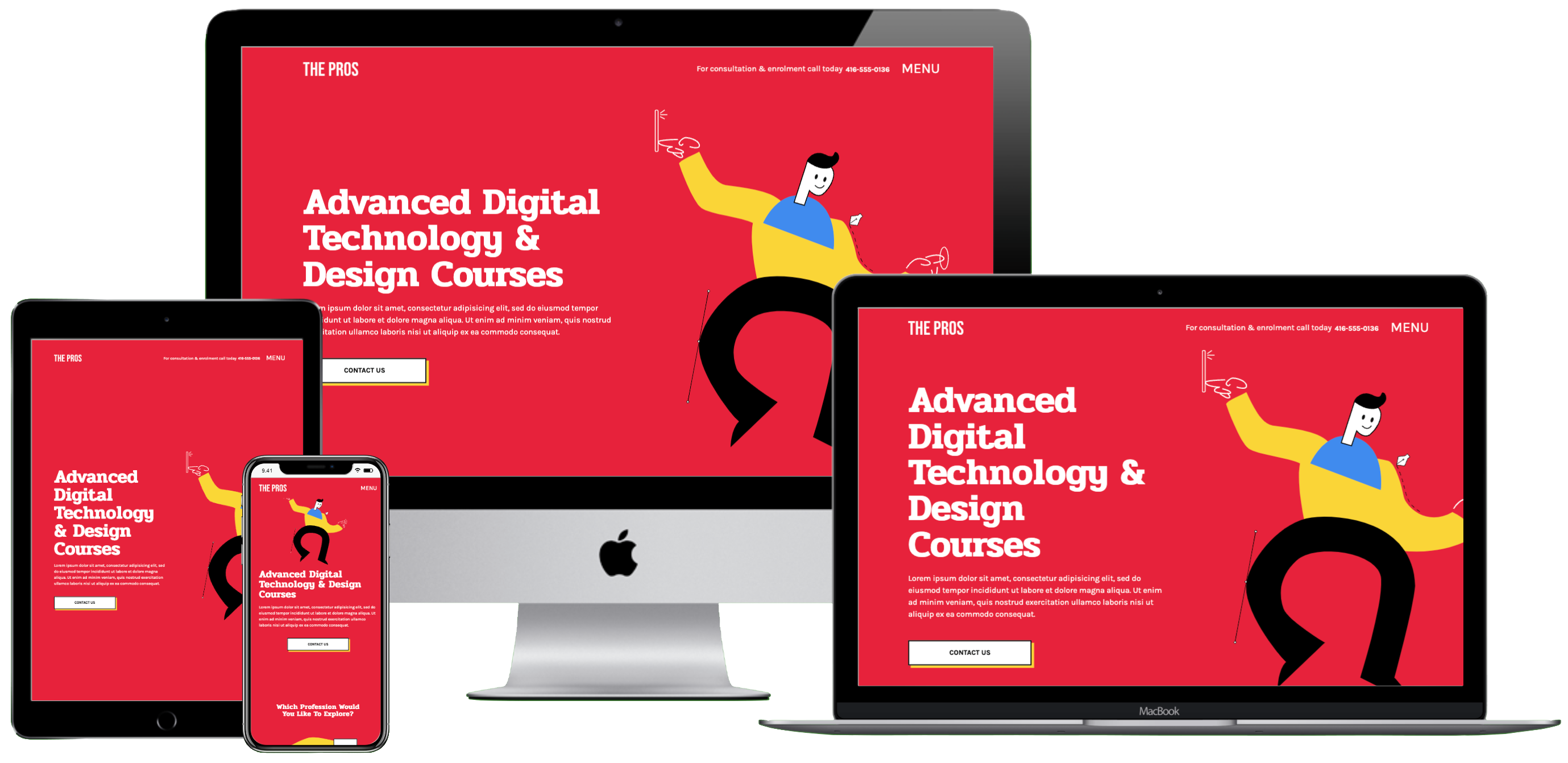 Digital and Technology Design School Mockup