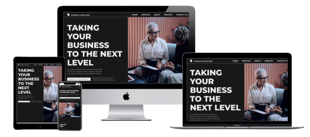 Starian Website Mockup
