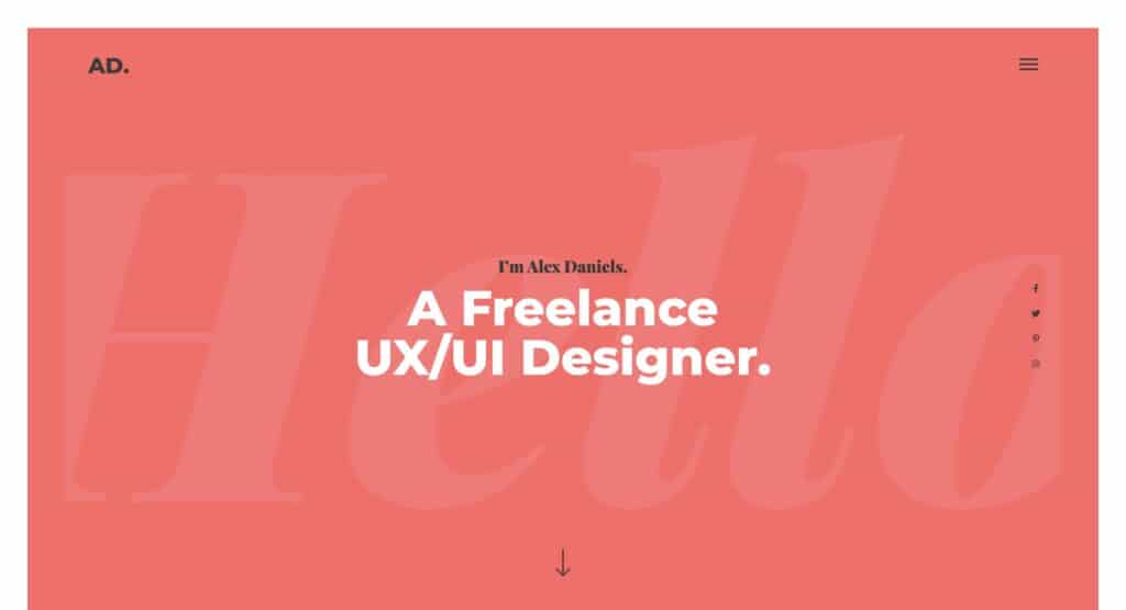 UX UI Designer Portfolio Template