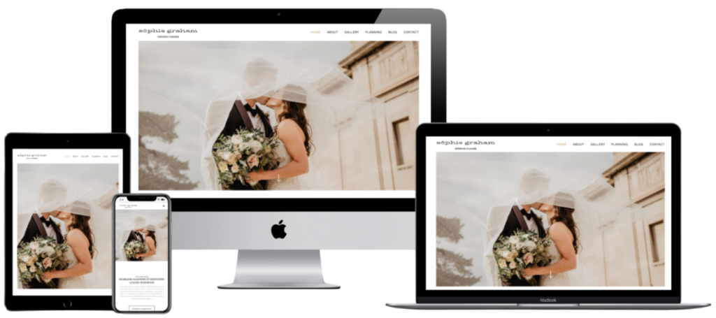 Wedding planner mockup