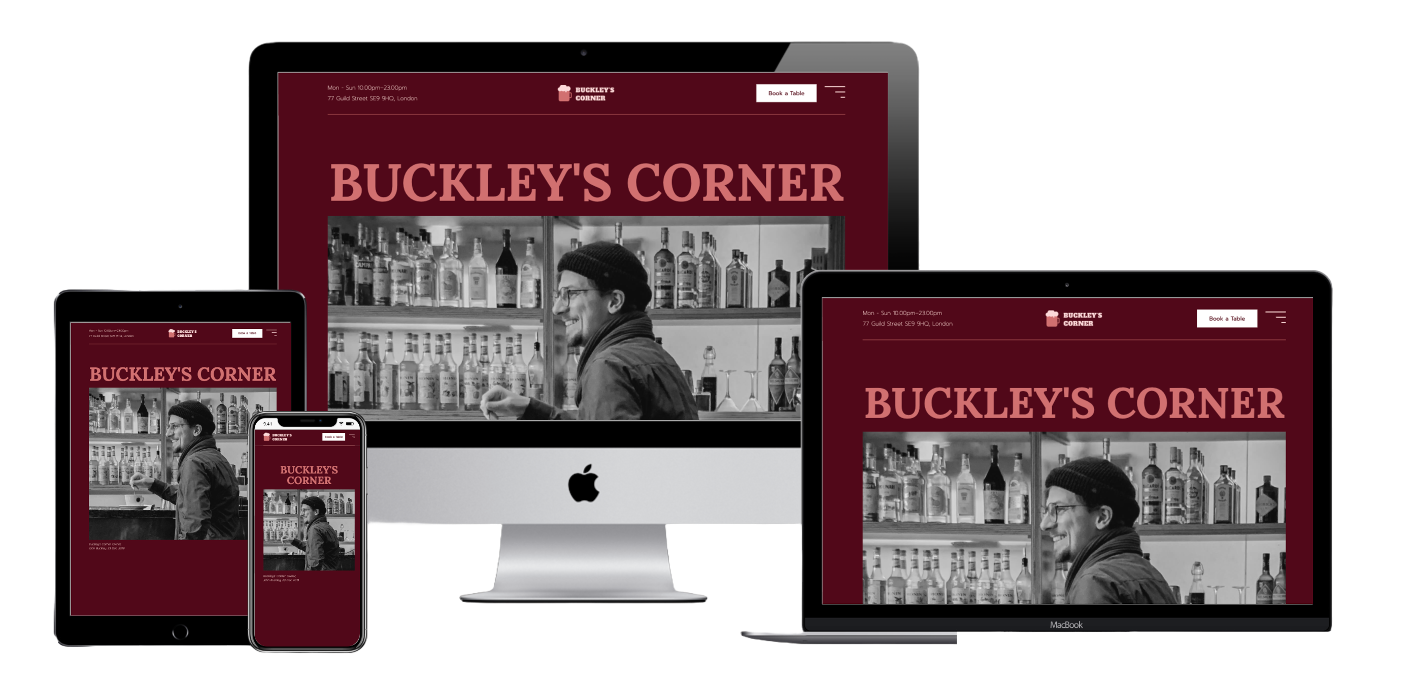 Bar Web Design