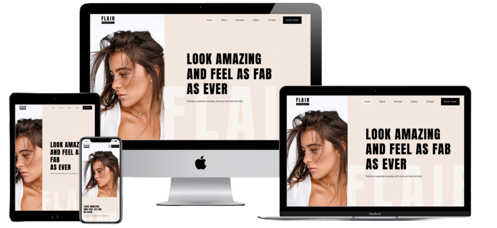 Flair Beauty Salon Website
