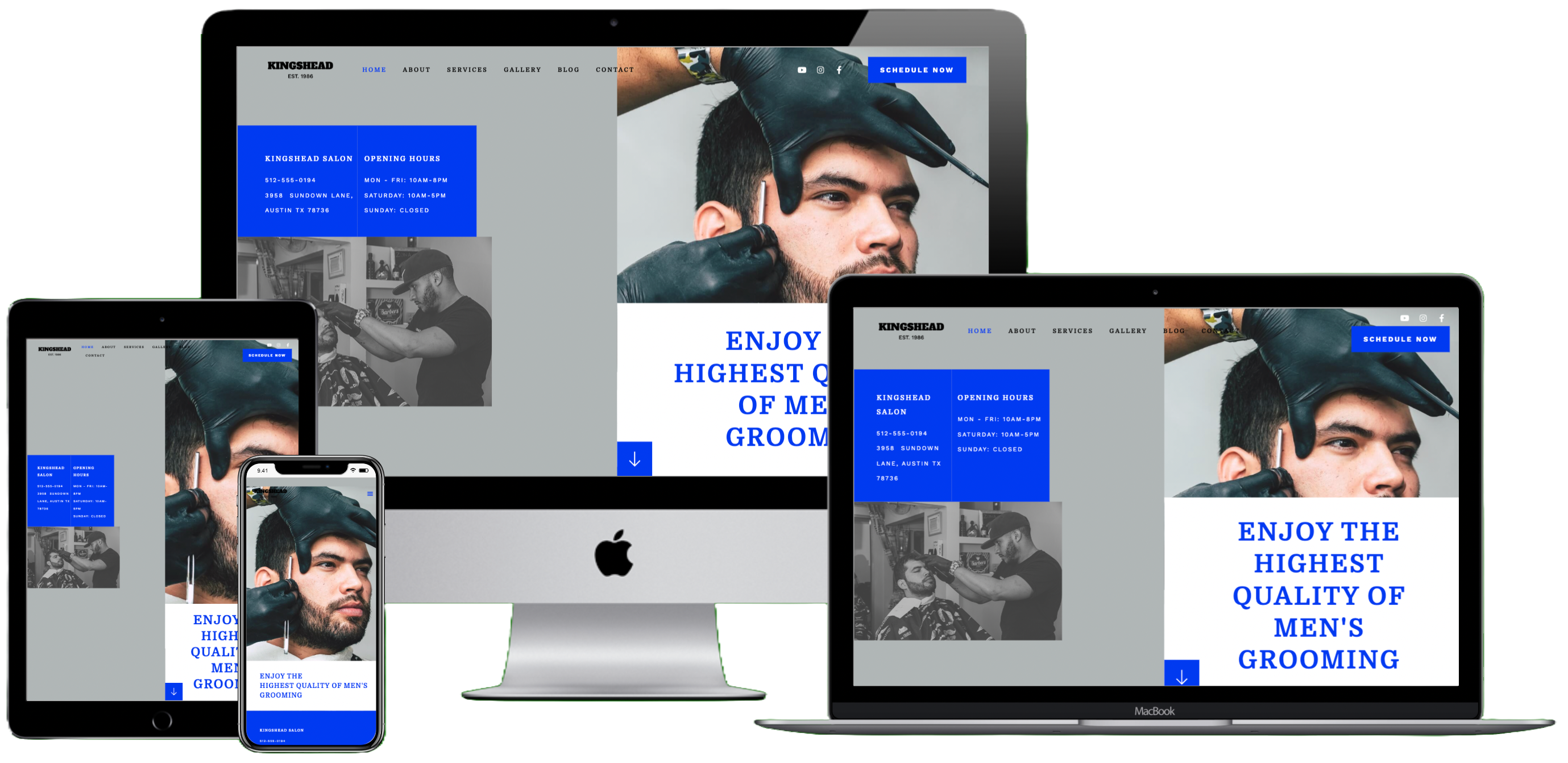 barbershop mockup