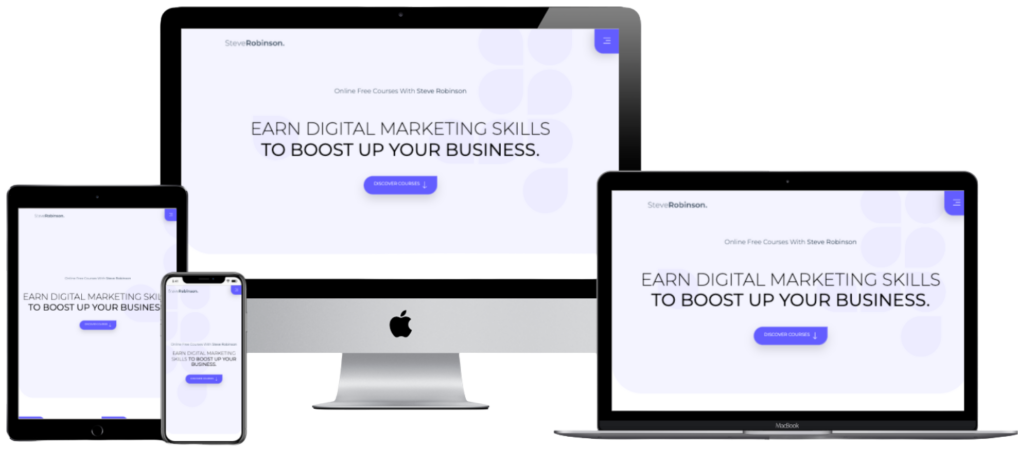 Digital Marketing Website Mockup