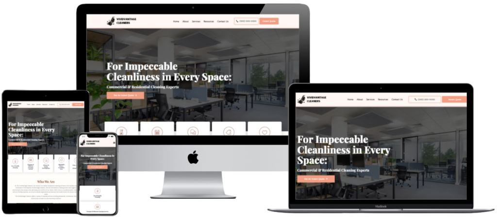 Vivid Vantage Cleaning Website