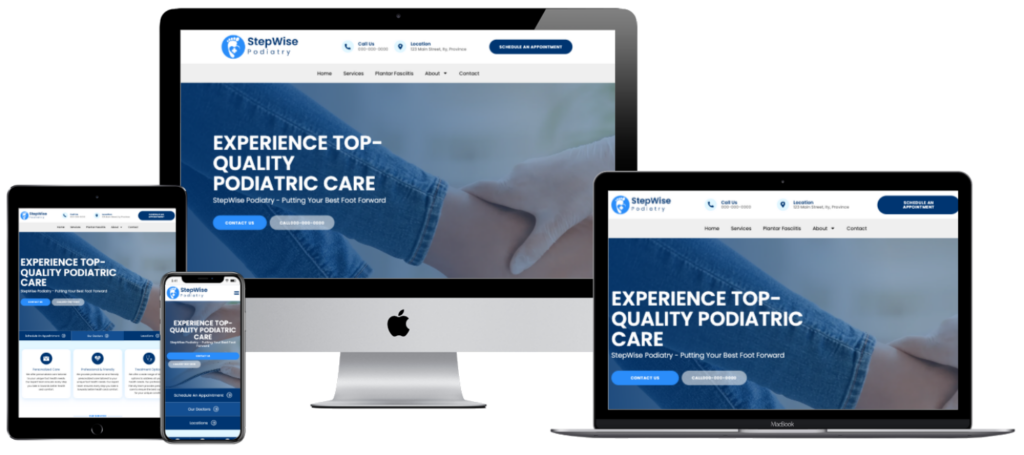 Podiatrist Website Mockup
