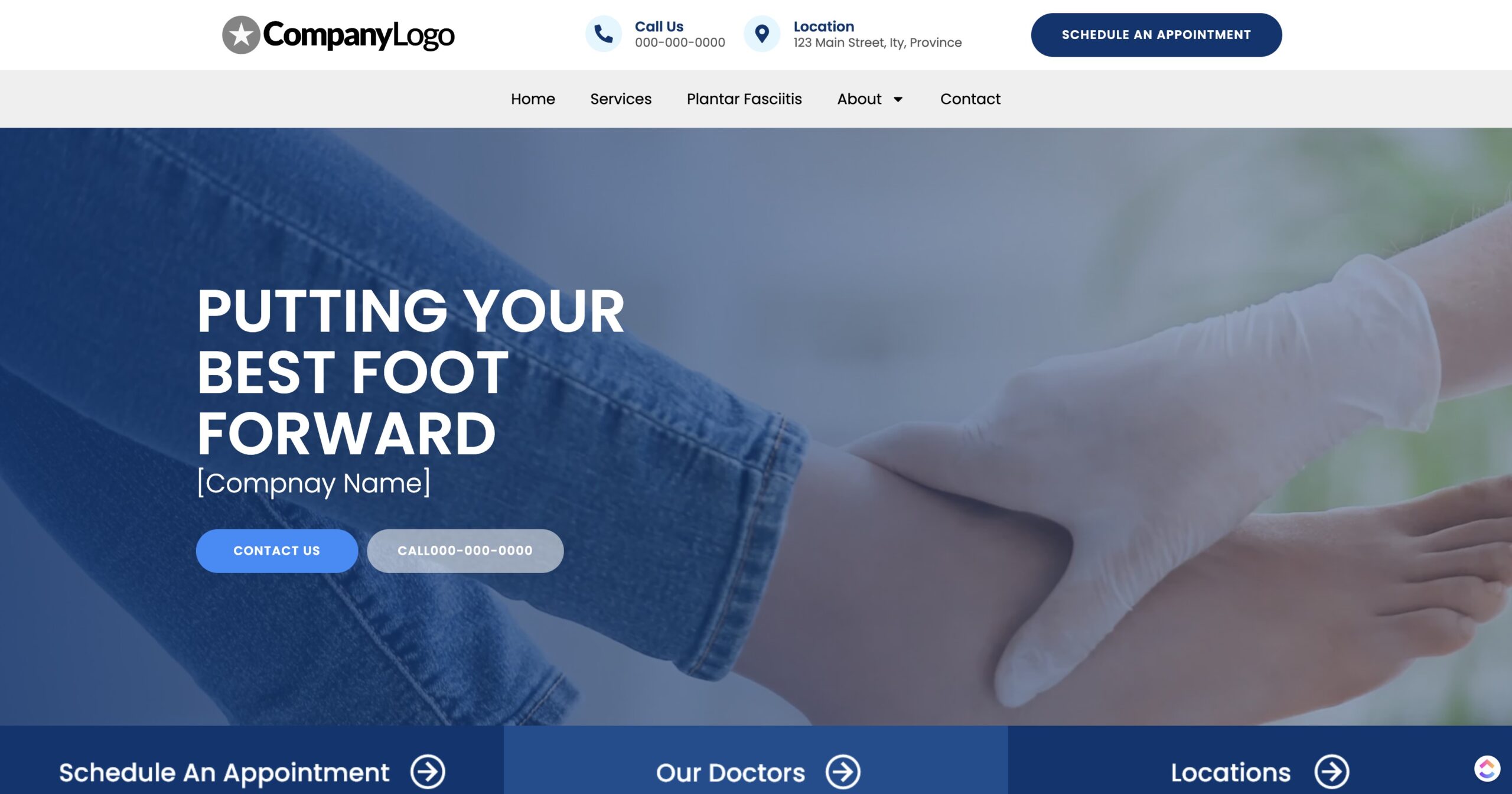 Foot Doctor Website Template