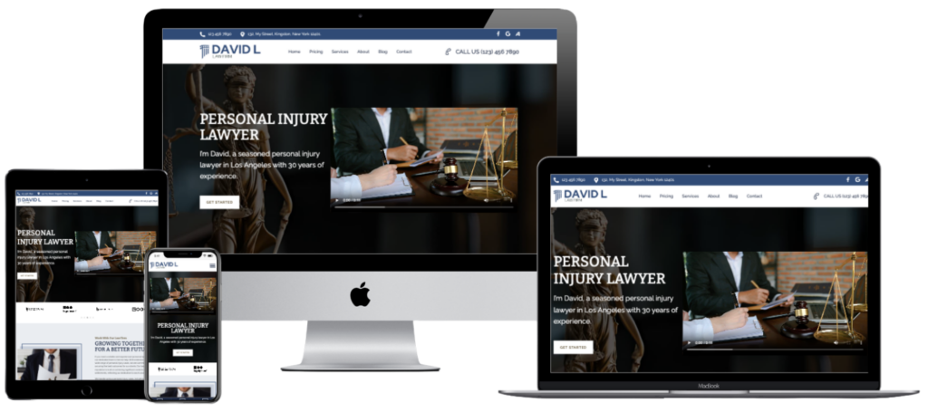 Law Firm Website Mockup