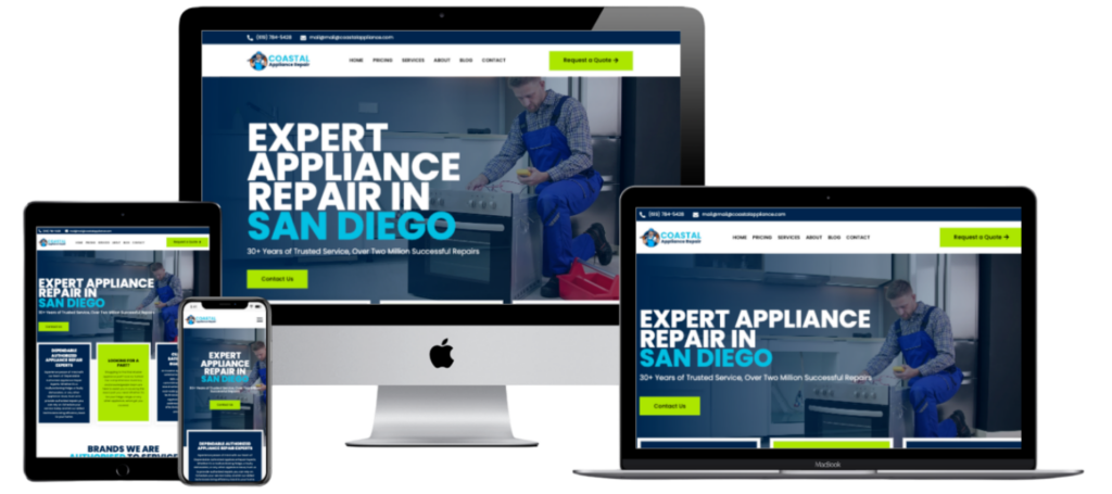 Appliance Repair Mockup