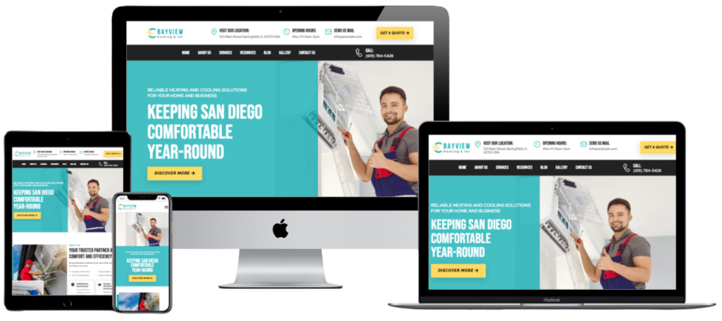 Bayview Website Mockup