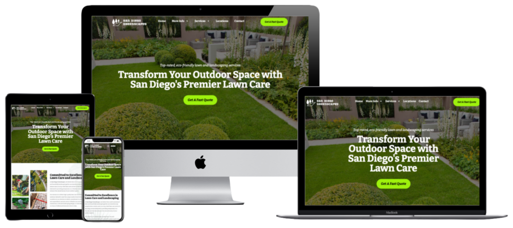 Landscaper Website Mockup