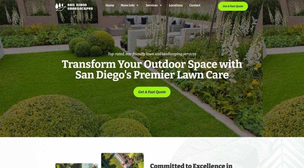 Landscaping Company Web Design Template