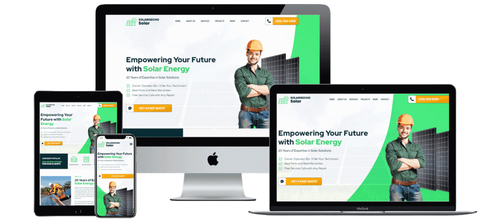 Solar Energy Web Design