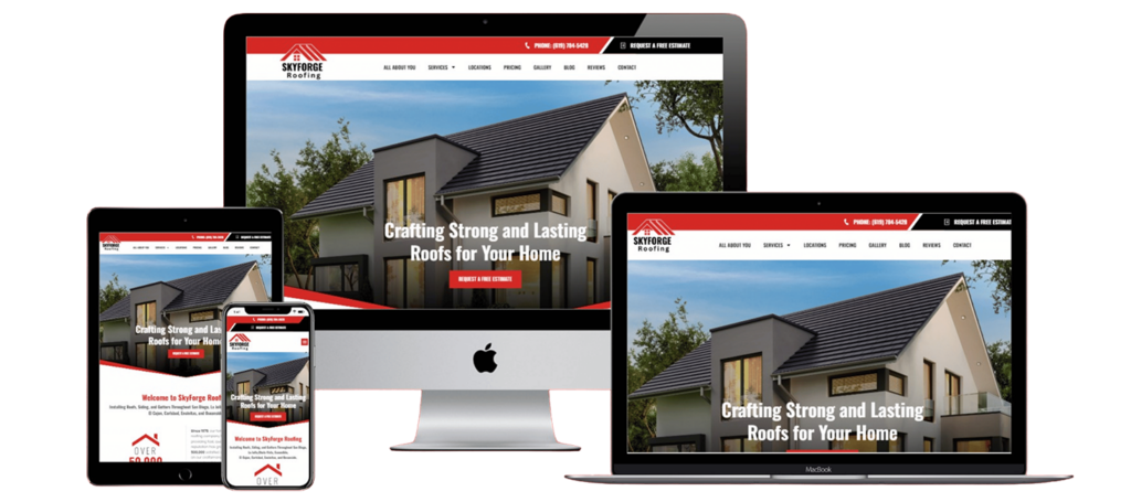 Skyforge Roofing Web Design