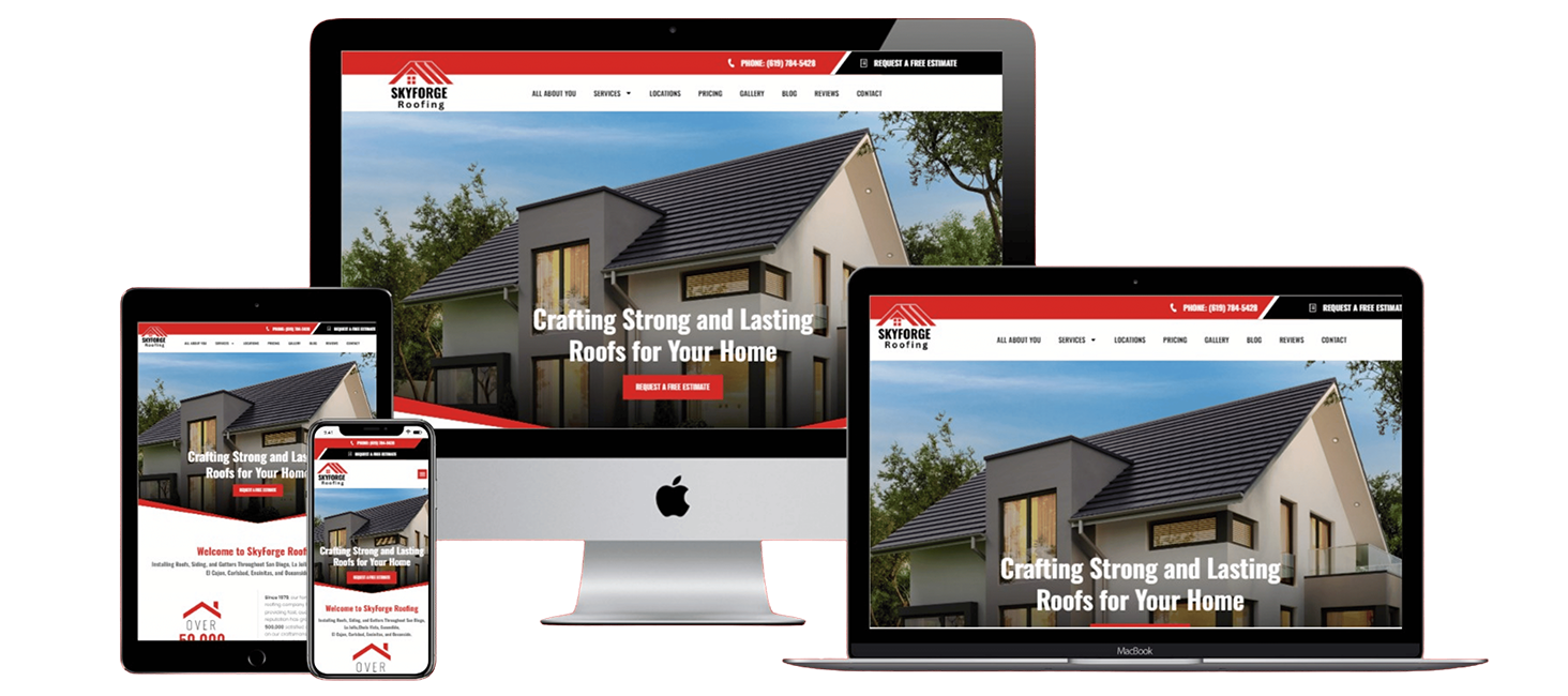 Skyforge Roofing Web Design