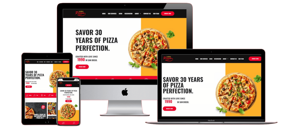 Pizza Shop Web Design