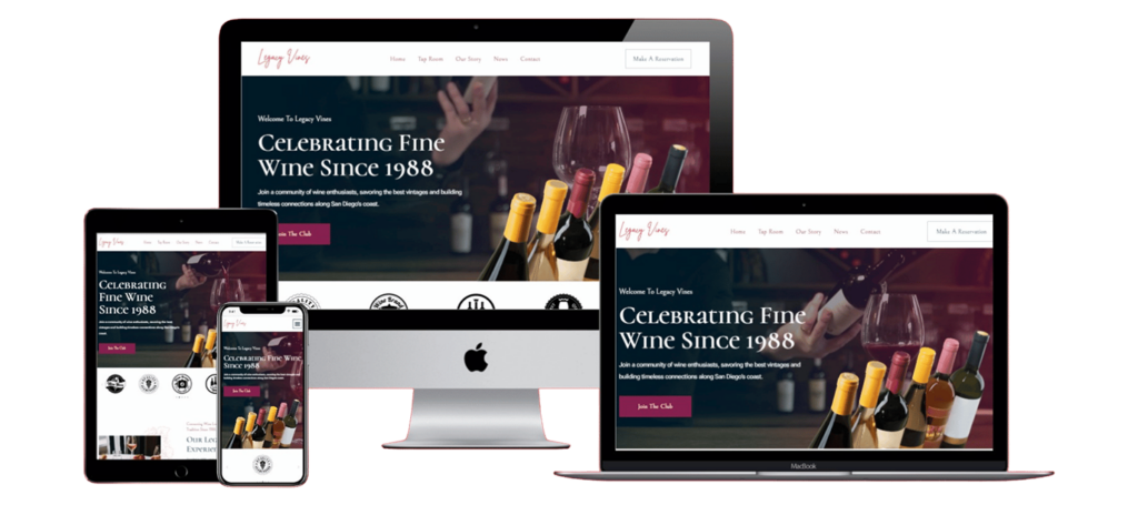 Wine Shop Web Design